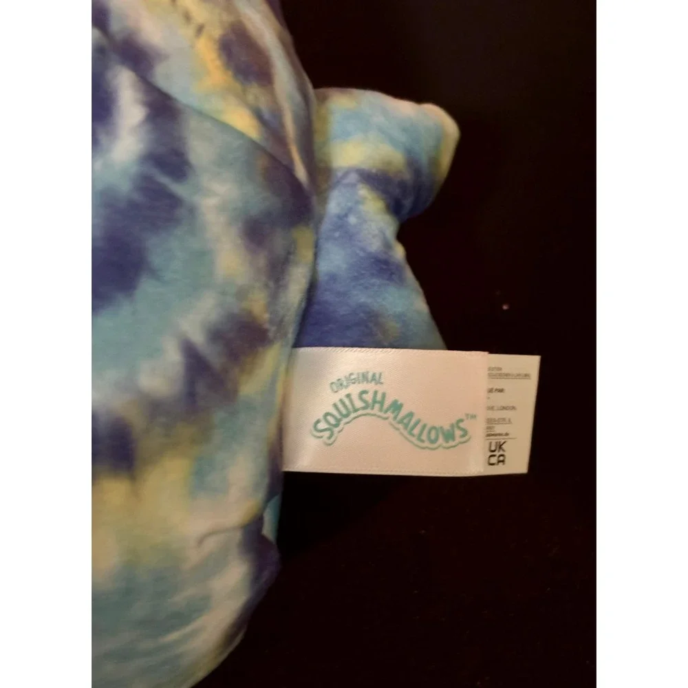 NWT Squishmallows Luther Blue Tie Dye Shark 8 Inch Plush Stuffed Animal S8-#621